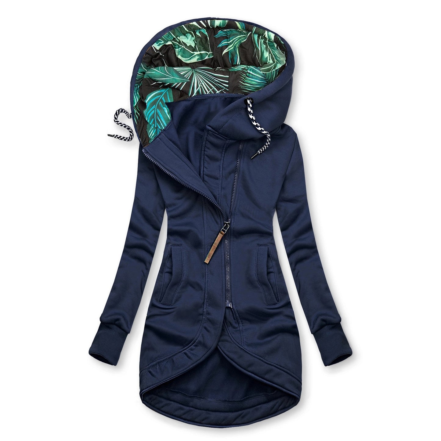 Snow Thread Slim Hooded Trench Coat