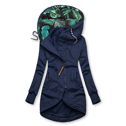 Snow Thread Slim Hooded Trench Coat