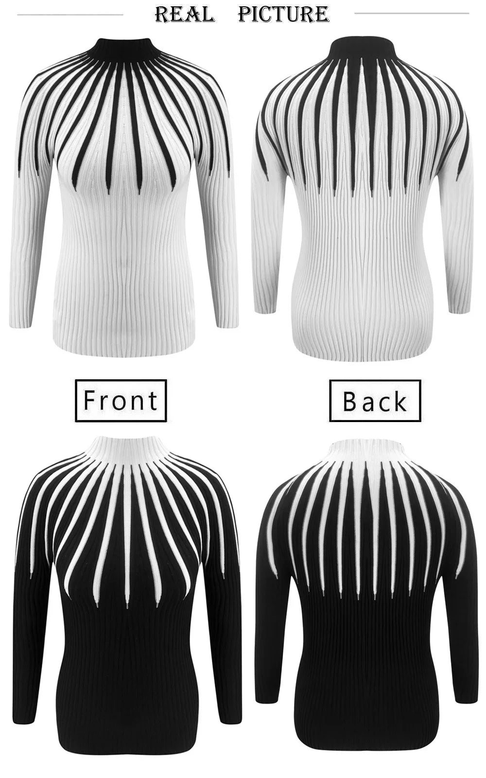 Monochrome Muse Knit Turtleneck