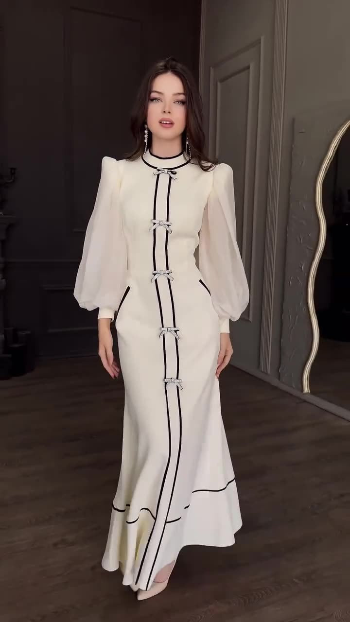 Noor Grace Embellished Kaftan Gown