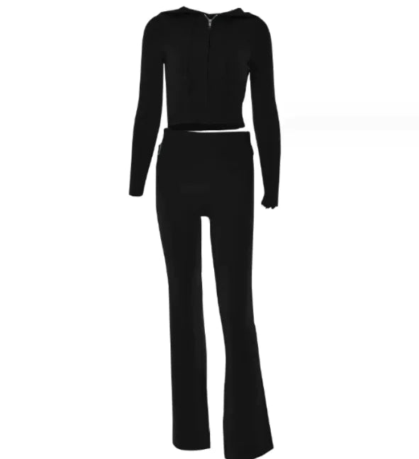 Zara Zip-Up Hoodie & Pants Set