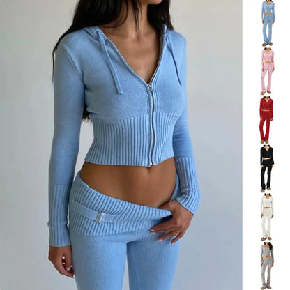 Zara Zip-Up Hoodie & Pants Set