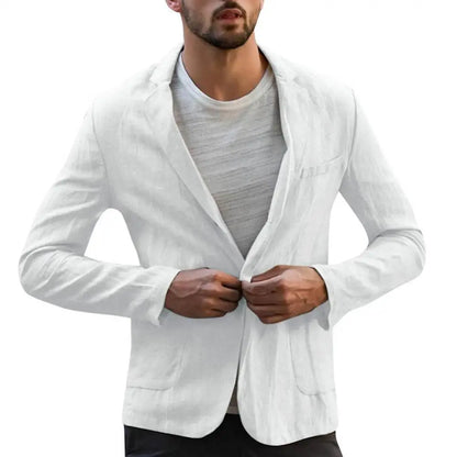Lightweight Linen Blend Blazer