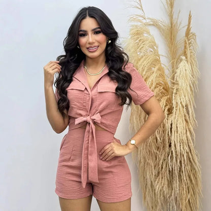 Summer Pocket Shorts Set