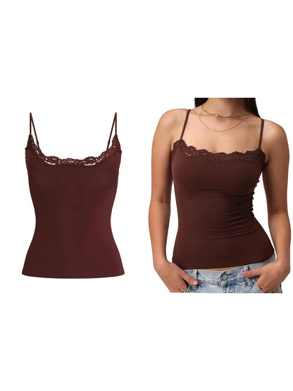 Lace Trim Slim Fit Camisole