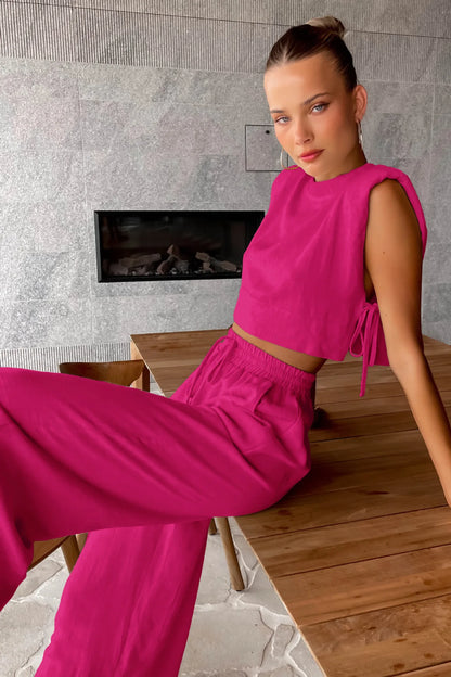 Chic Harmony Wide-Leg Pant Set
