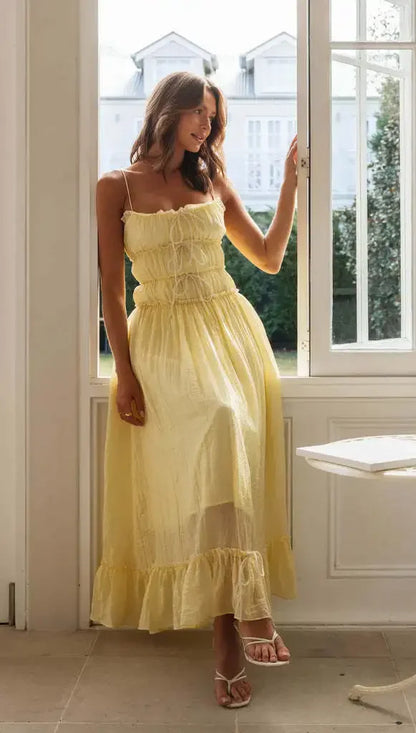 Elegant Slash Neck Holiday Maxi Dress