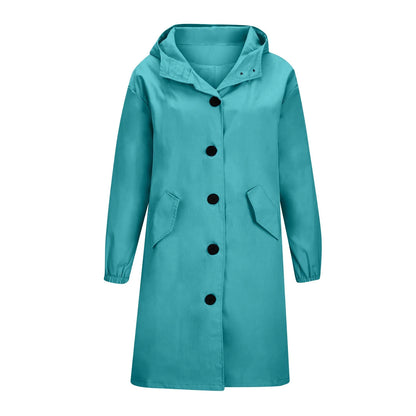 Women’s Long Hooded Trench Coat