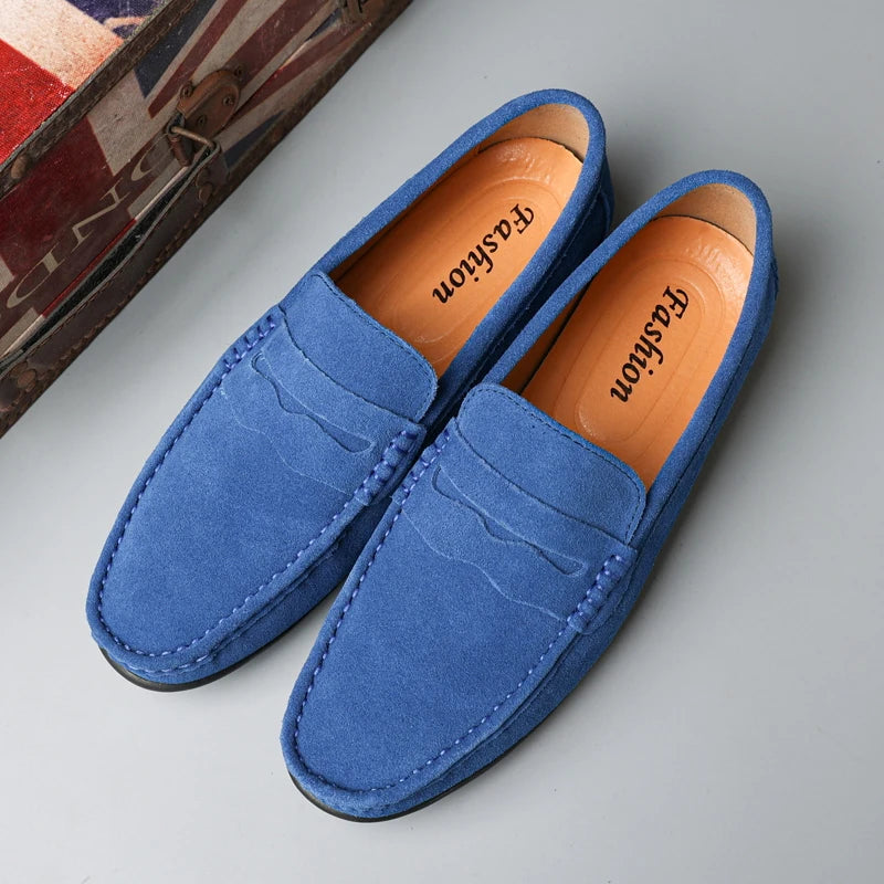 Stylish Suede Driving Loafers