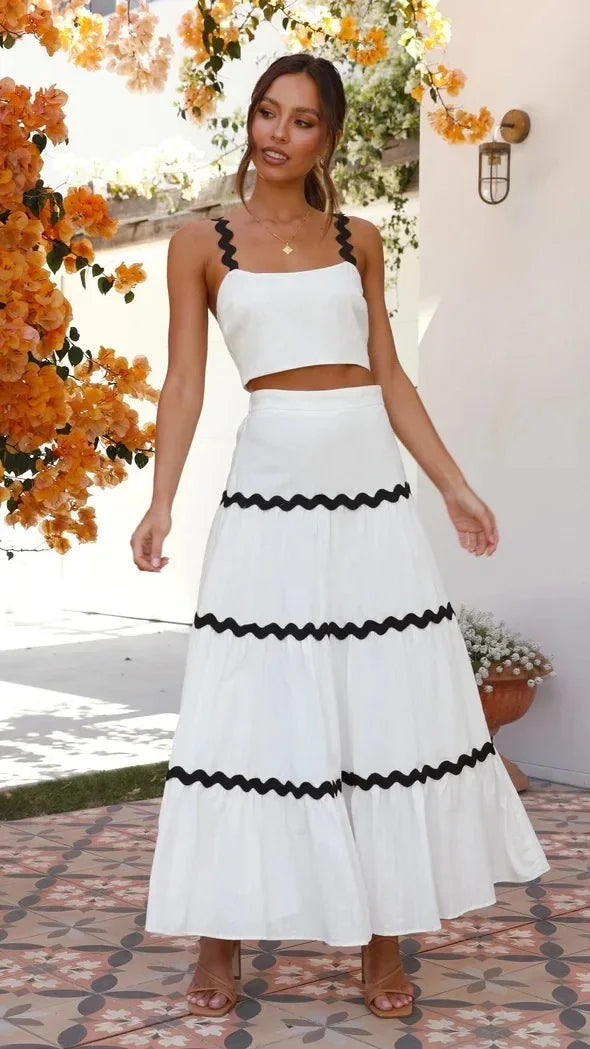Wave Allure Strapless Dress
