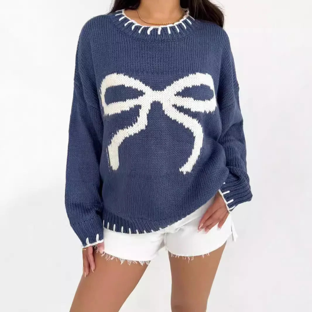 Bloom Bow Knit Pullover