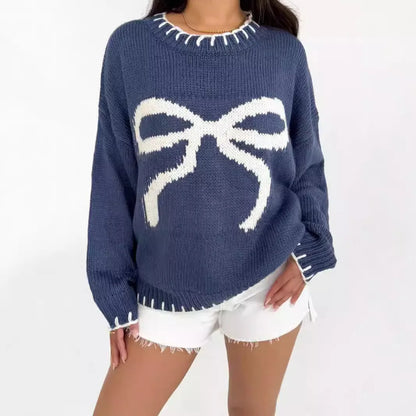 Bloom Bow Knit Pullover