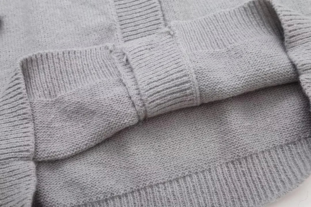 Elegant Harmony Knitted Cardigan Jacket