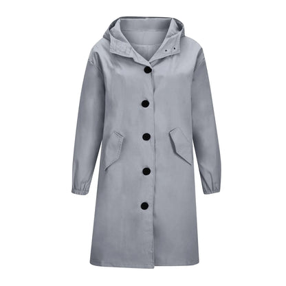 Women’s Long Hooded Trench Coat