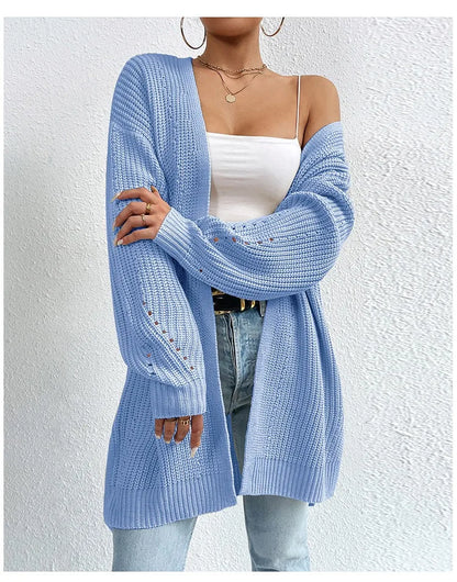 Luxe Ease Long Summer Knit Cardigan