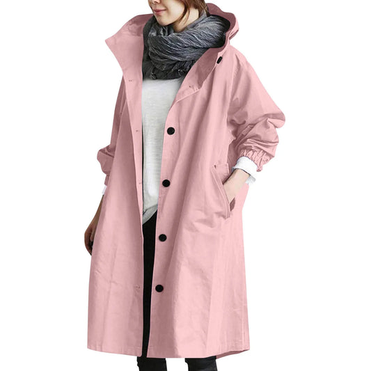 Women’s Long Hooded Trench Coat