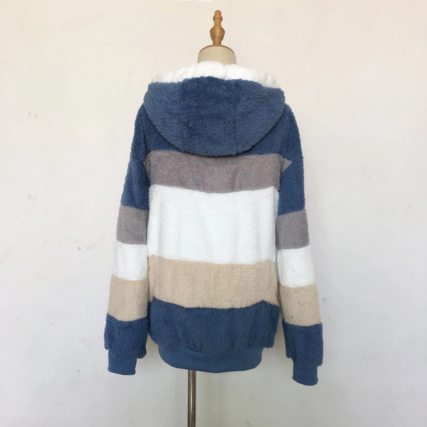 Oversized Plush Hooded Jacket