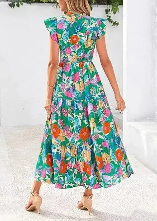 Printed Sleeveless Wide-Leg Jumpsuit