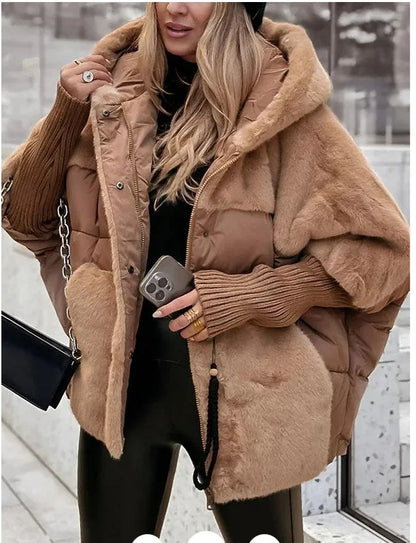 Frost Glow Hooded Down Jacket