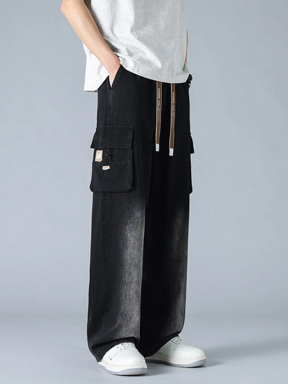 Urban Ease Wide Leg Cargo Jeans