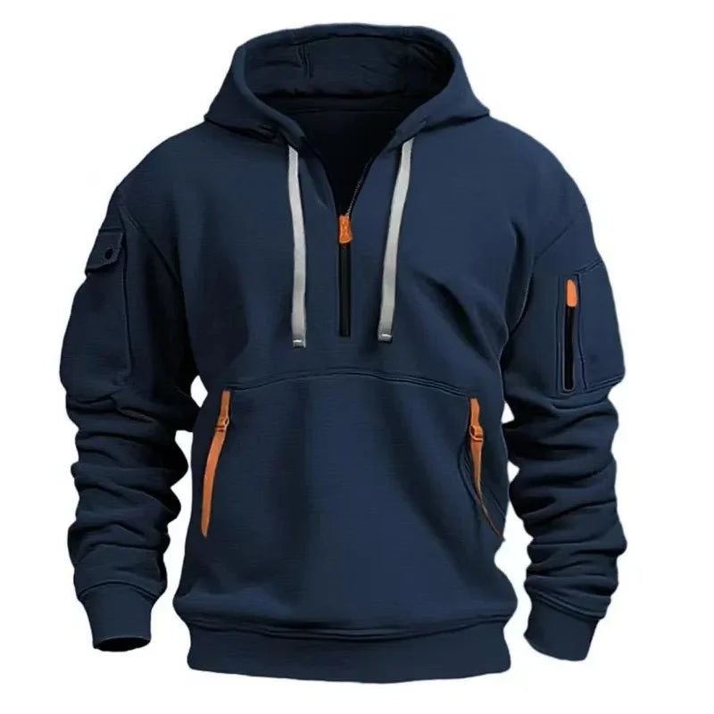 Urban Edge Zipper Pocket Hoodie