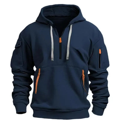 Urban Edge Zipper Pocket Hoodie