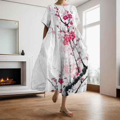 Boho Bloom Oversized Flowy Dress