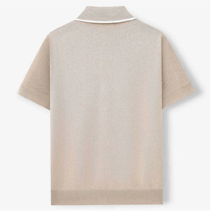Luxe Breeze Knit Polo Shirt
