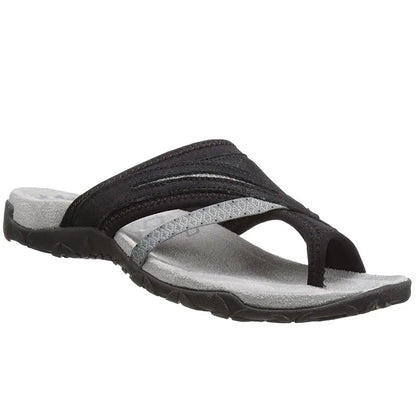Color Block Closed Toe Flat Slippers