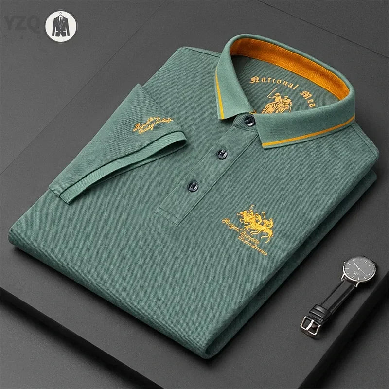 Embroidered Casual Polo Shirt