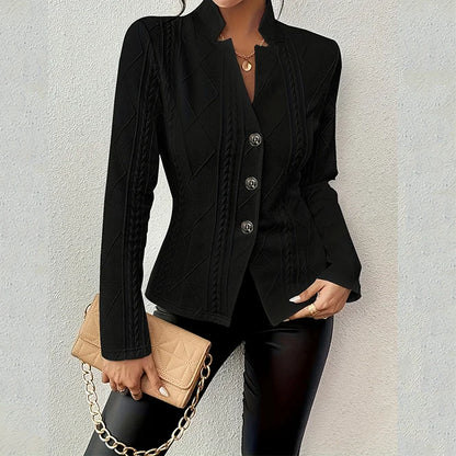 Elegant Floral Slim Fit Blazer Coat