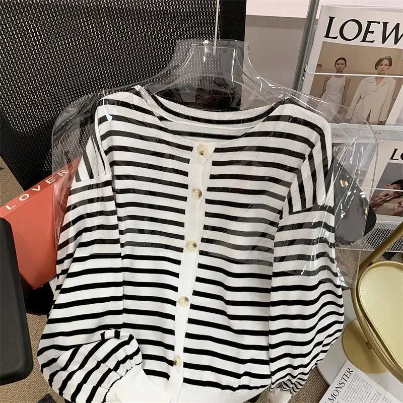 Spring Open Cardigan — Casual Loose Knit Jacket