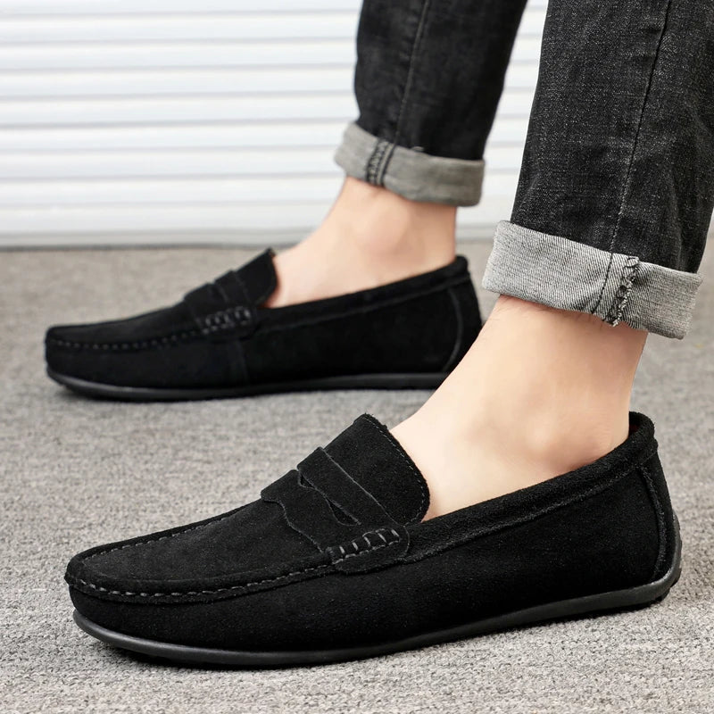 Stylish Suede Driving Loafers