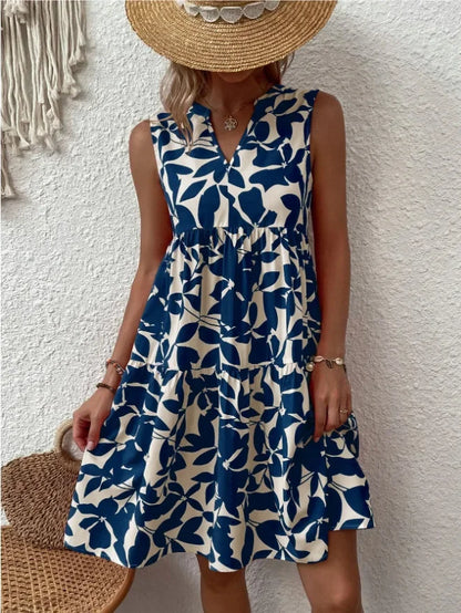Boho Bliss Ruffle Mini Dress