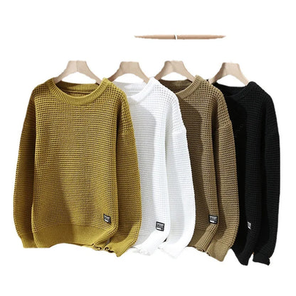 Men’s Solid Knit Pullover Sweater