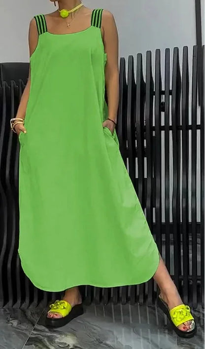 Casual Solid Color Summer Dress