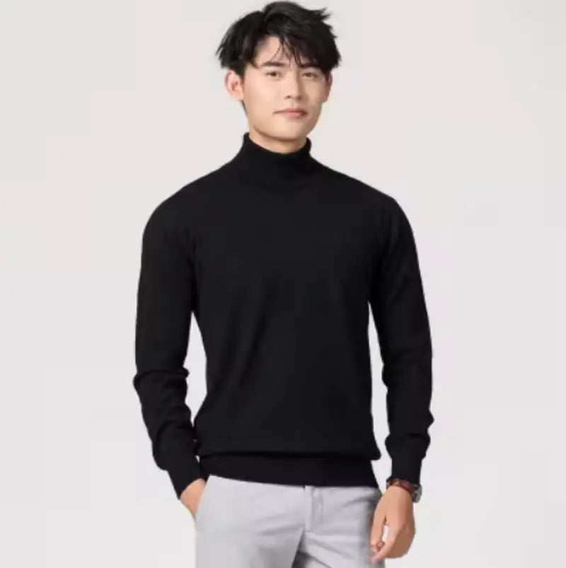 Men Cashmere Cotton Blend Pullover