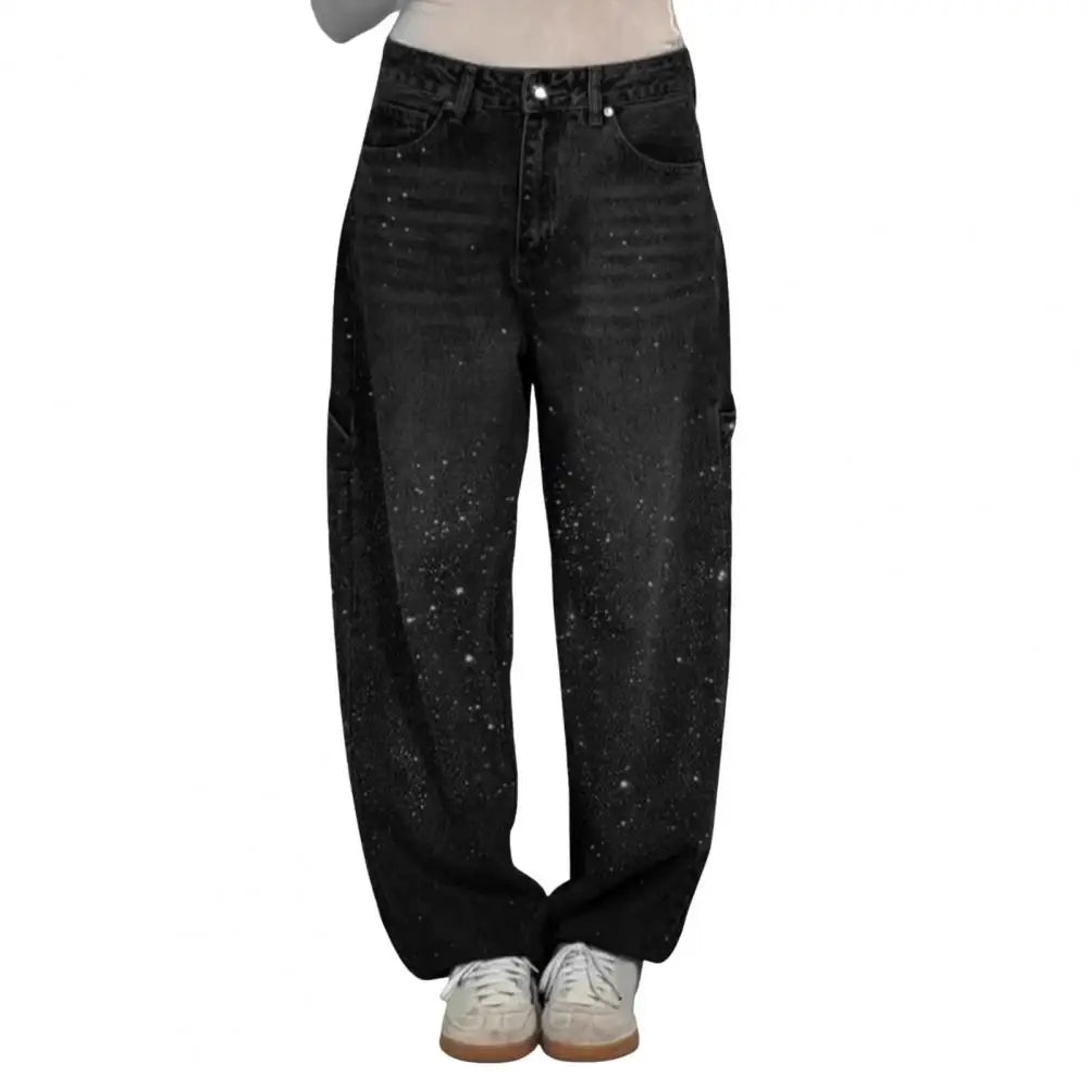 Glimmer High Waist Wide Leg Jeans
