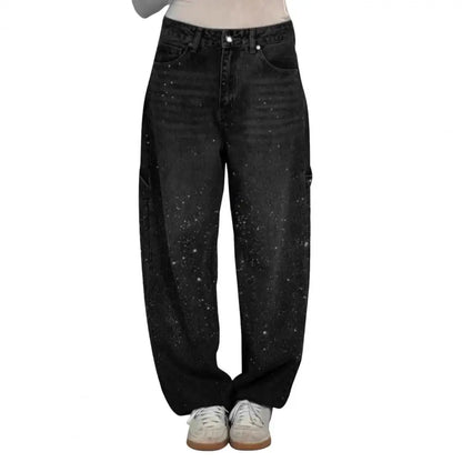 Glimmer High Waist Wide Leg Jeans
