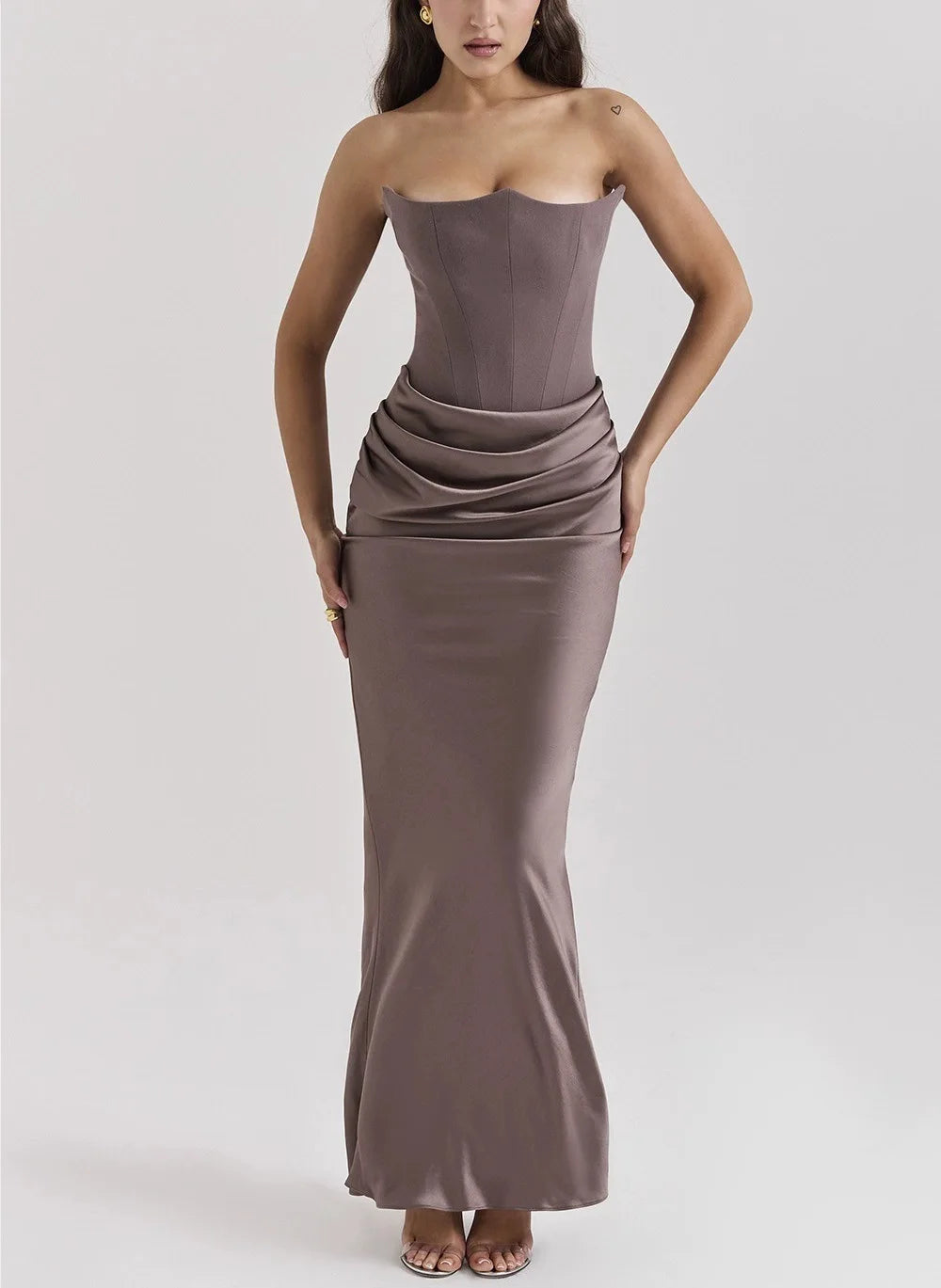 Glam Backless Evening Dress