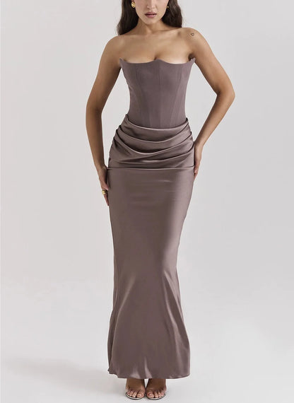 Glam Backless Evening Dress