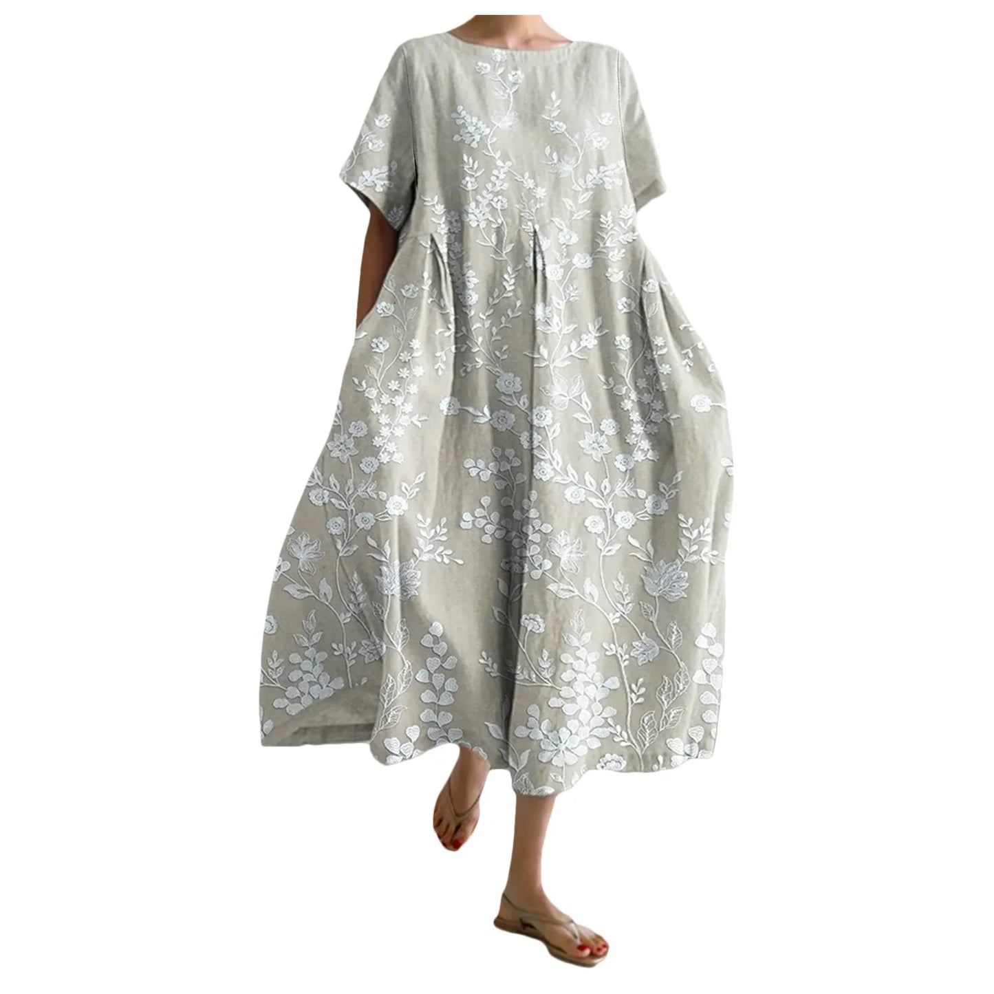 Boho Bloom Oversized Flowy Dress