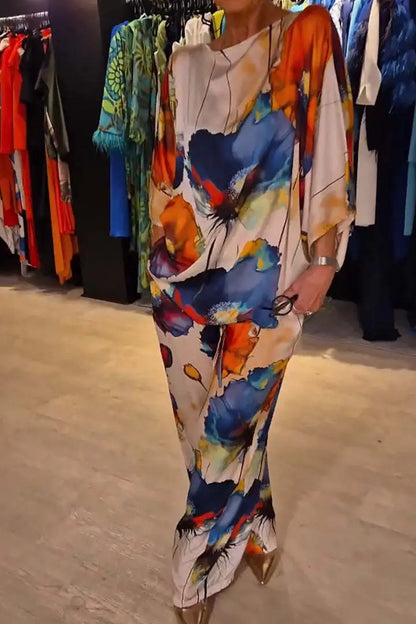 Elegant Satin Trousers Set
