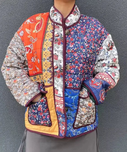 Blossom Muse Patchwork Cotton Jacket