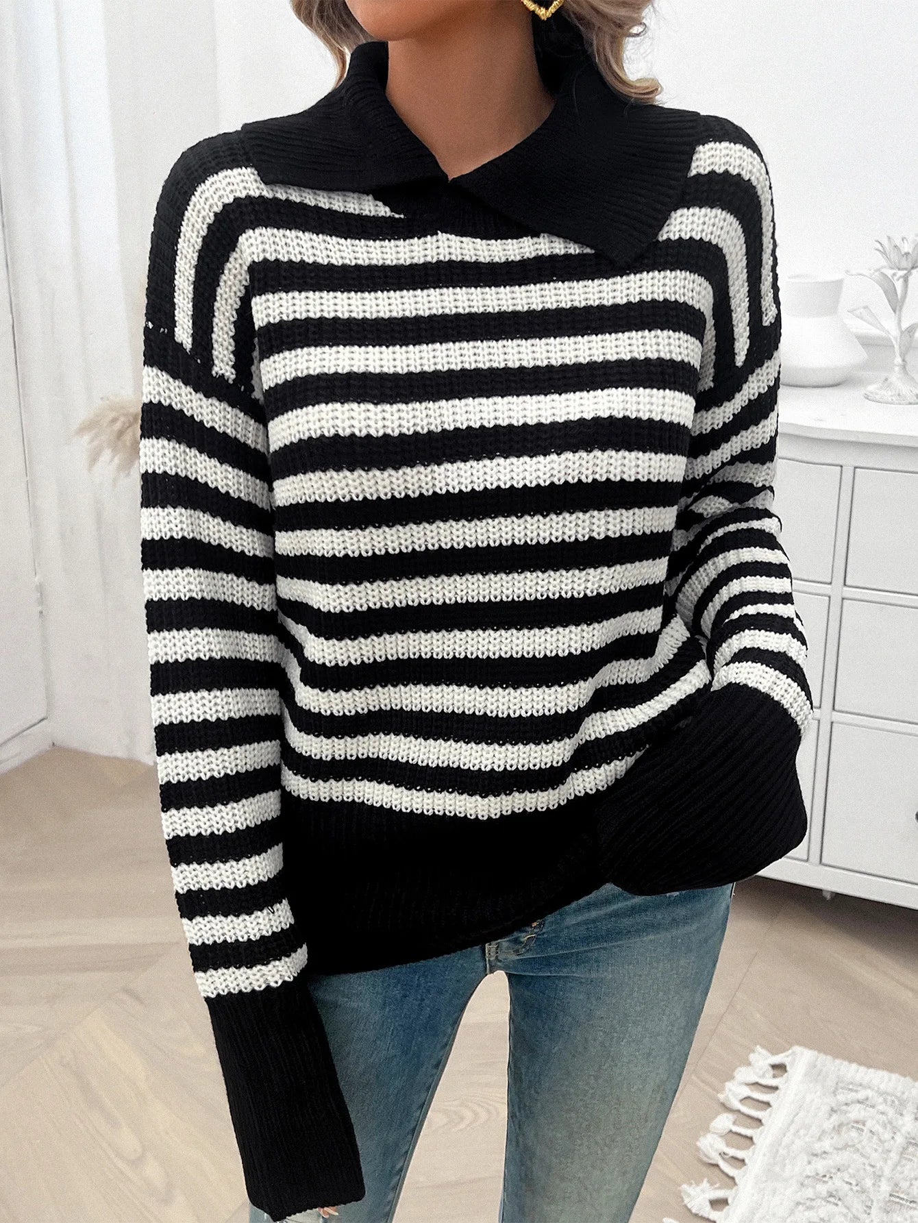 Vintage Stride Striped Sweater