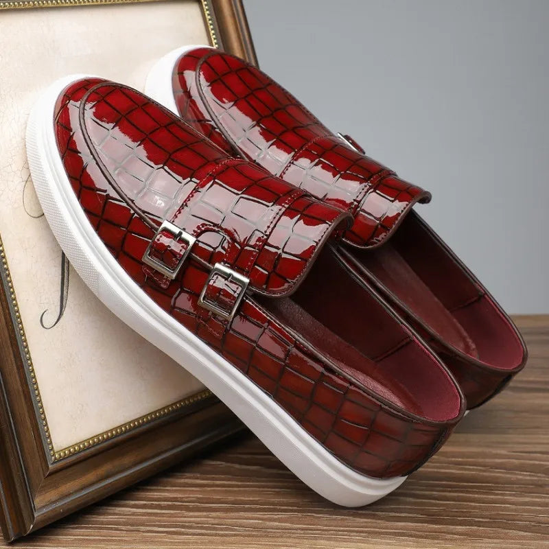 Alligator Monk Strap Dress Shoes