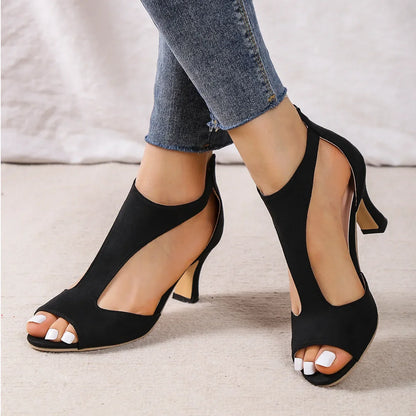 Stiletto Fishmouth Sandals