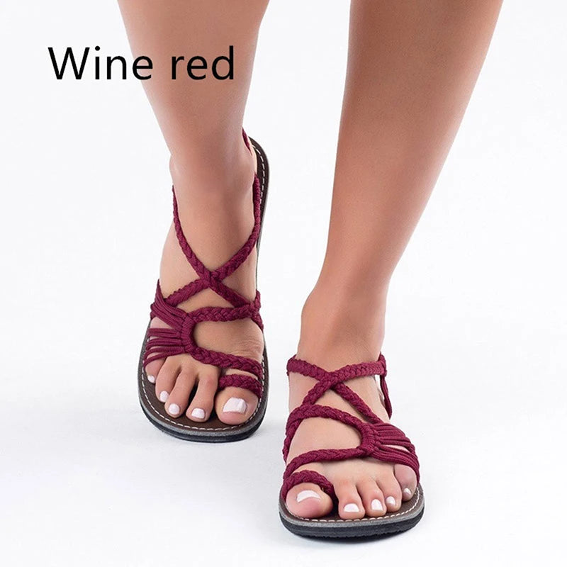 Comfortable Flat Strap Sandals for Women