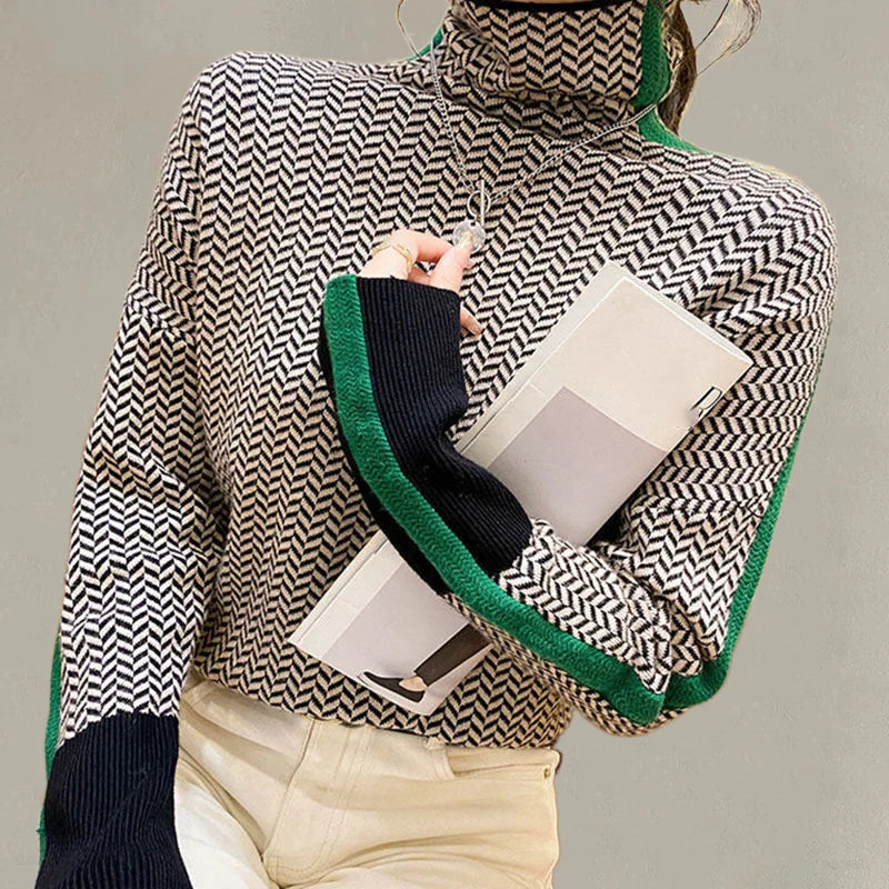 Elegant Slim Fit Turtleneck Sweater