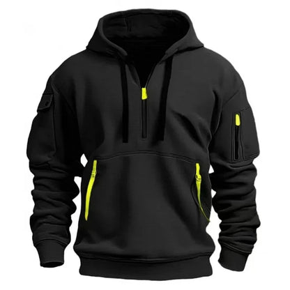 Urban Edge Zipper Pocket Hoodie